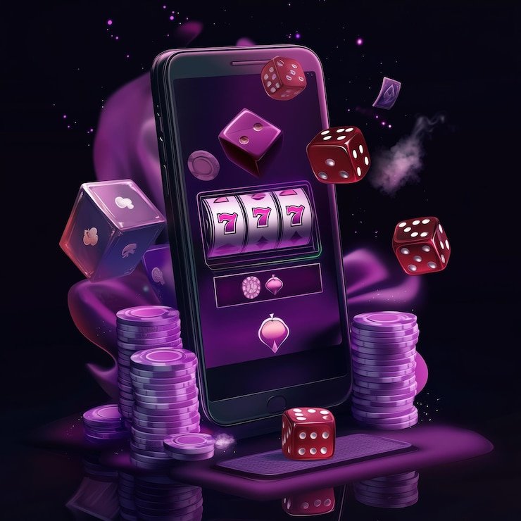 Antarmuka aplikasi mobile we77 slot menampilkan dashboard kasino live-dealer